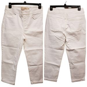 Soft Surroundings pull on elastic waist jeans size Medium